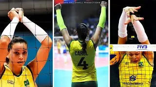 Creative Volleyball Feint from Ana Carolina Da Silva - Unbelievable Volleyball Spikes 2019