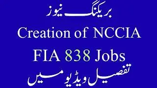Breaking News II FIA Jobs II NCCIA Jobs II Requirement in FIA Jobs