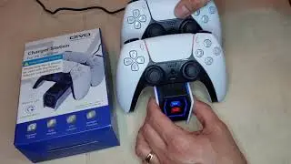Док-станция для зарядки двух контроллеров OIVO PS5 【ОБЗОР】