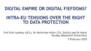 Digital Empire or Fiefdoms? The Role of 'the EU' as a Digital Power: CELS Seminar