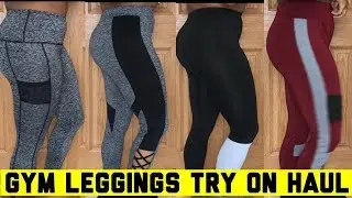 8 Pair of Gym Leggings for less than $15! Gym Leggings TRY ON Haul!