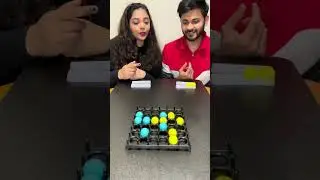 Let&rsquo;s play Bounce Puzzle with us!!😊😊#boardgames #couple #puzzle #family #challenge #cricket #funny
