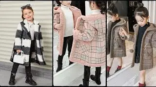 Fashion able long coats of baby girls