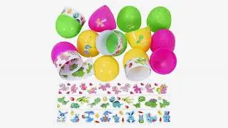 Must See Easter Review! Fun Express Bright Jumbo Easter Eggs Party Favors - 12 Pack