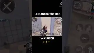 QUICK 1v4 CLUTCH !! PUBG MOBILE ⚡️⚡️⚡️
