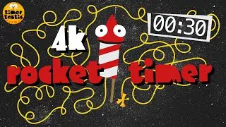 30 Second ROCKET FIREWORK Timer 🚀🎇 | 4K Bonfire Night Countdown with Fuse and EXPLOSION!