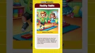 Balance Like a Pro &ndash; Try It Now! | GraphicCompiler | #Shorts #BalanceSkills #ActiveKids