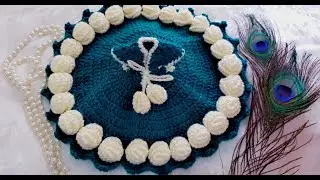 How to Make Beautiful ROSE Flower Crochet Dress for Kanha ji | Bal Gopal | Laddu Gopal Dress