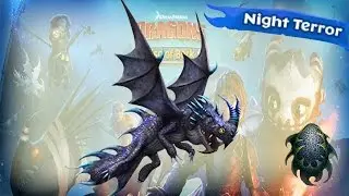 Dragons: Rise of Berk - NIGHT TERROR - Rare - Max Level - Event 3d