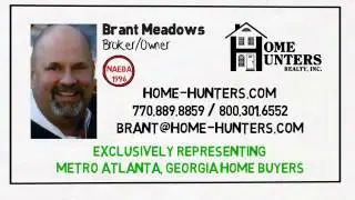 Brant Meadows, Exclusive Buyer Agent, Metro Atlanta, Georgia Real Estate Video Business Card