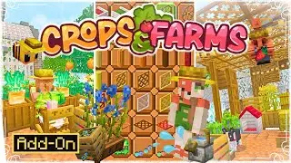 НОВОЕ ОБНОВЛЕНИЕ Дополнение Crops & Farms 1.4 для Minecraft PE/Bedrock 1.21+ 🐝
