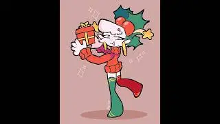 go my trending audio #speedpaint #art #animation #originalcharacter #christmas #shorts 
