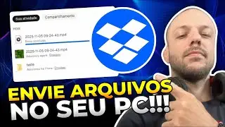 How to send a file in the Dropbox app on PC.