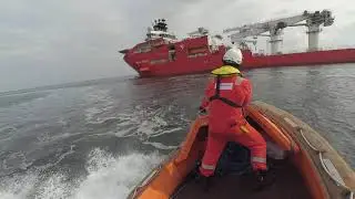 Driving / maneuvering a Fast Rescue Boat or Fast Rescue Craft for Training Drills purpose