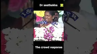 Crowd response while Dr Seethakka taking oath as minister !! #seethakka #revanthreddy #telangana