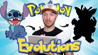 I Tried Drawing STITCH as POKEMON Evolution's | Lilo and Stitch - Style Swap