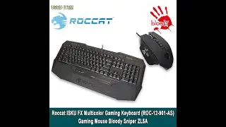 Roccat ISKU FX Multicolor Gaming Keyboard dan Mouse Bloody Sniper ZL5A