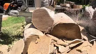 Stihl MS362, finished look at the port work and first test cuts