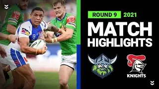 NRL Highlights | Raiders v Knights Match Highlights | Round 9, 2021 | Telstra Premiership | NRL