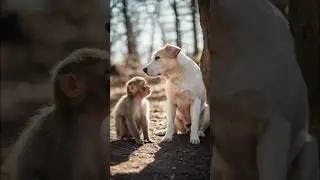 Monkey & Dog Sad Story 💔 | Emotional Friendship Story | Must Watch#sadstory #dogstory #monkeystory