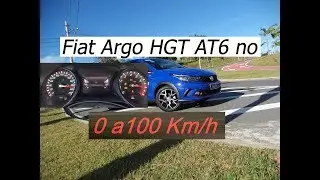 Teste 0 a 100Km/h Fiat Argo HGT AT6 - DTMotors
