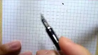 Gillott's 303 dip nib fitted to a Noodler's piston pen - A test