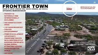 Frontier Town | Drone View | 6245 E Cave Creek Rd   Cave Creek, AZ 85331