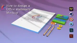 How to design a Office stationery Mockup | Branding Mockup | Photoshop Mockup Tutorial