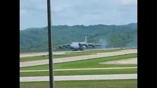 C-5 Galaxy Landing at CRW, Yeager Airport, Charleston WV