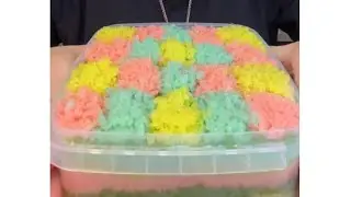 ASMR ) Cut Eating  Mixed Colored Fish Eggs and Garlic🐟🐠 🐡🐡🐠