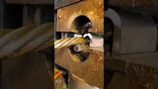 wire rope sling&nbsp;process with hydraulic swage pressing machine #machine #shorts #factory