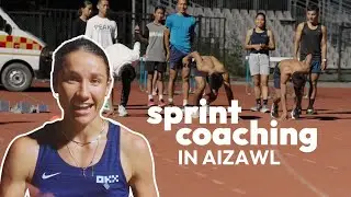sprint coaching (mic'd up) in Aizawl 🇮🇳