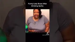 Lady burps out demon from sprite