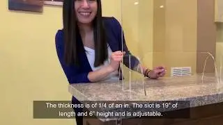 Counter Top Sneeze Guard/Shield for Salons, Restaurants, Offices, Receptionist, Retailers, etc...