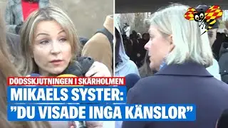 Här blir Magdalena Andersson konfronterad i Skärholmen