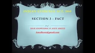 EVIDENCE ACT - SECTION 3