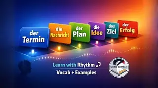 German Vocabulary Made Easy 🎧 | Rhythm-Based Learning for Beginners | Sikho German