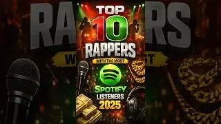 Top 10 MOST Streamed Hip-Hop Artists on Spotify (2025) 🎧🔥 #ytshorts #shorts