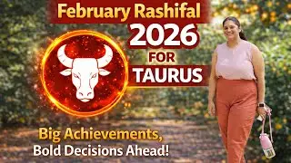 Taurus February 2026|वृषभ मासिक राशिफल: करियर पीक, पैसे स्थिर! #trending #monthlyhoroscope #february