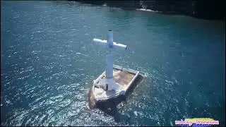 welcume to sunken Cemetery Catarman Camiguin Aerial video.