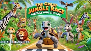 The Great Jungle Race Song! 🐢🏁 Sing Along & Learn: Slow and Steady Wins the Race! 🎵 Nursery Story