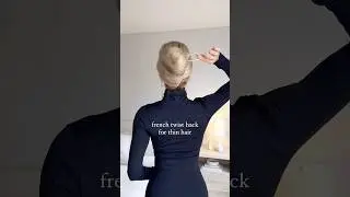 French Twist Tutorial with a French Pin #frenchtwist #hairpins #hairhacks #hairtutorial
