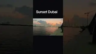 Dubai sunset#dubai #500subcribers