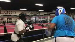 Jarrell Miller vs Quadtrine Hill Sparring Hosted By Shannon Briggs At The Heavyweight Factory!!