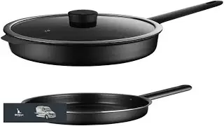 Cookware Set Black Pan with Lid Cutlery Collection Cookware Cutlery Cookware Nonstick