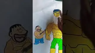 Gian fat man character and brazilian yellow hulk#shortsviral #brazil#animatedcharacter