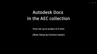 Autodesk Docs w Kolekcji AEC - Aktywacja Licencji i Podstawowa Konfiguracja - Tutorial