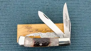 A LEGEND IN IT'S OWN MIND ~ Vintage ~ Eagle Brand Knives ~ Parker Cut Co. Stag Trapper made in Japan