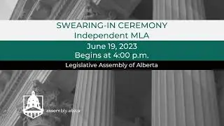 Swearing-In Ceremony - Independent MLA