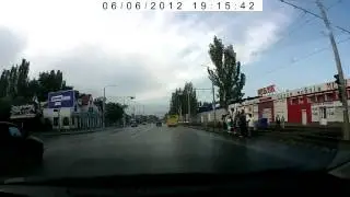 NEW Car accident in Ukraine on dashcam!
